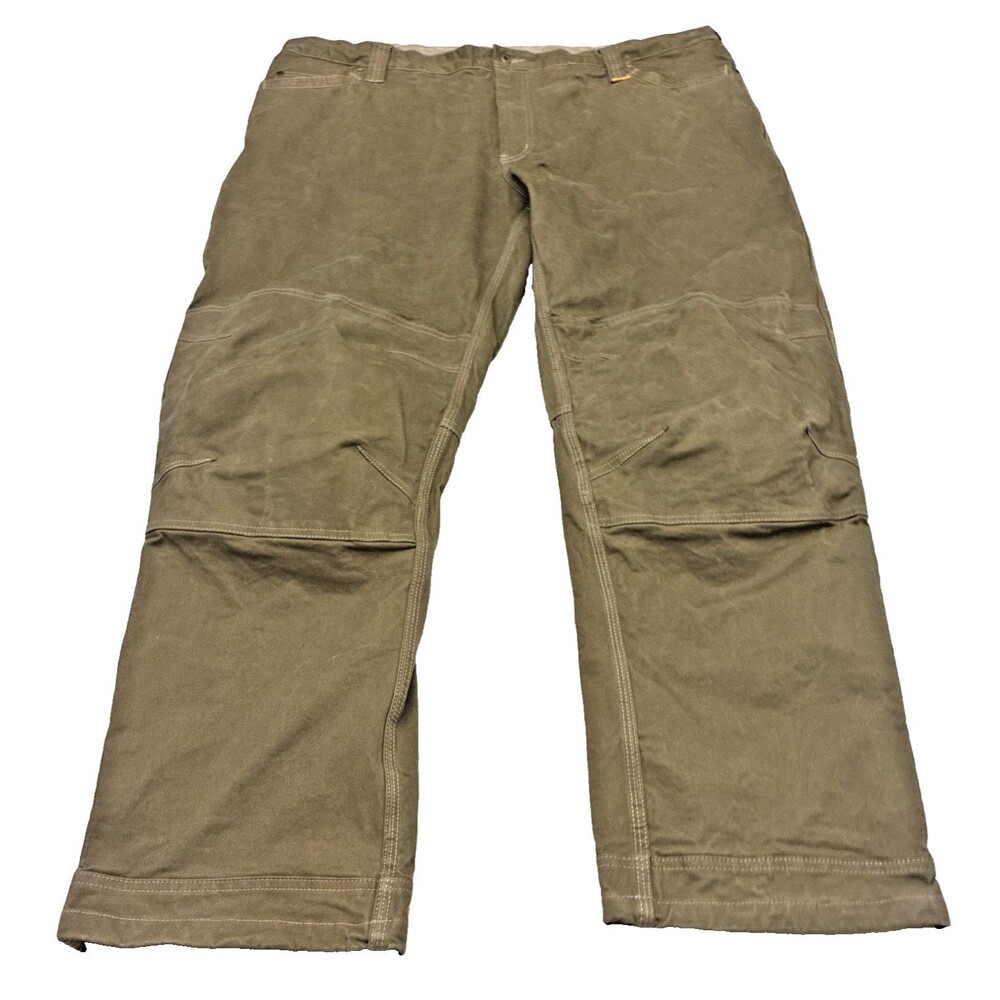 DeWalt Madison Work Pants Double Knee Olive Green Mens 48x33 Workwear Utility